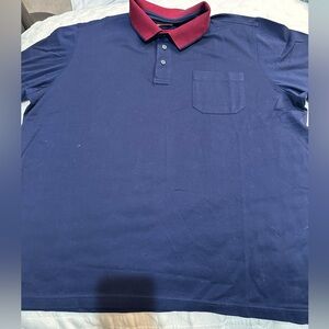David Jones Mens Navy Polo Size XL